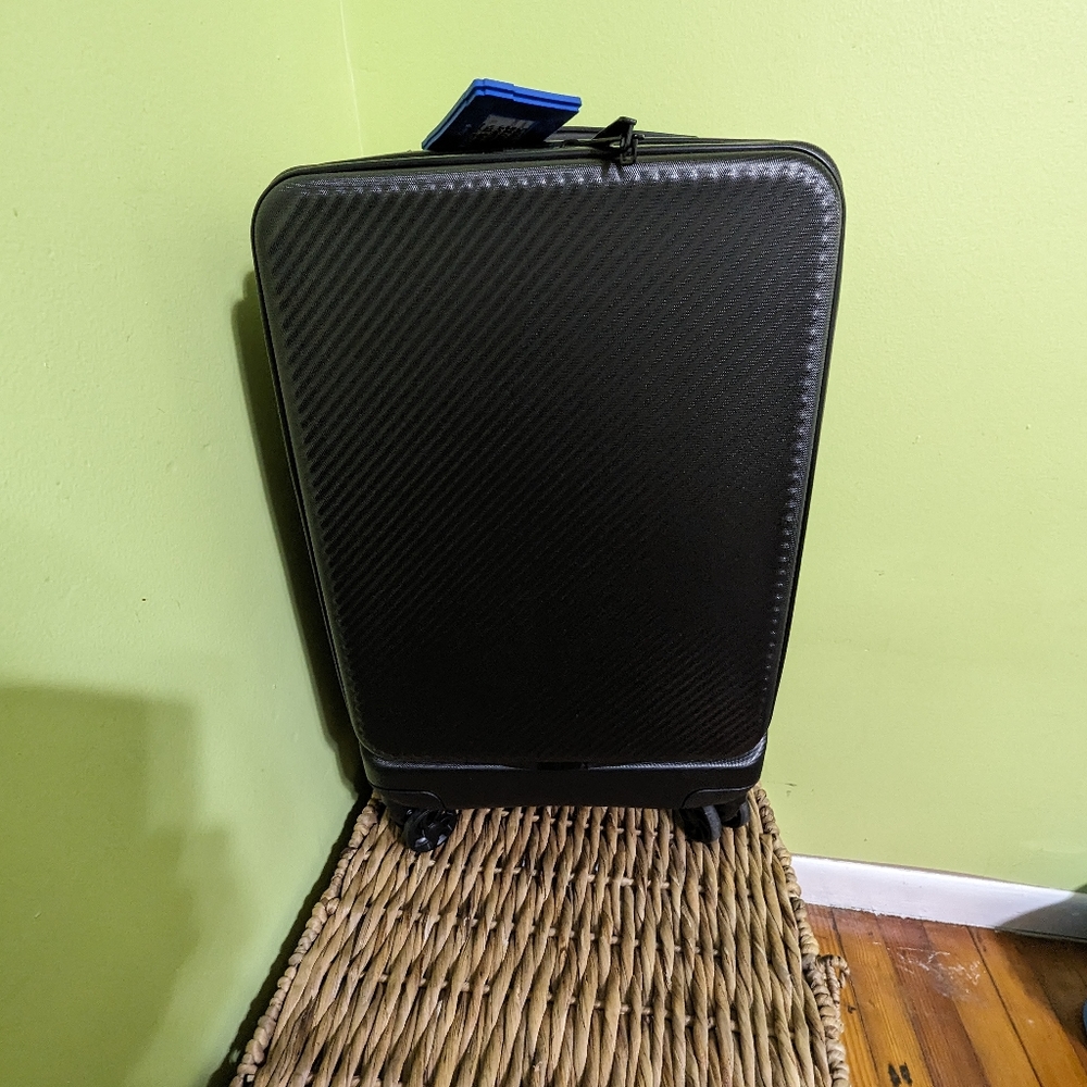 Black Calpak Front Pocket Carry-on Luggage